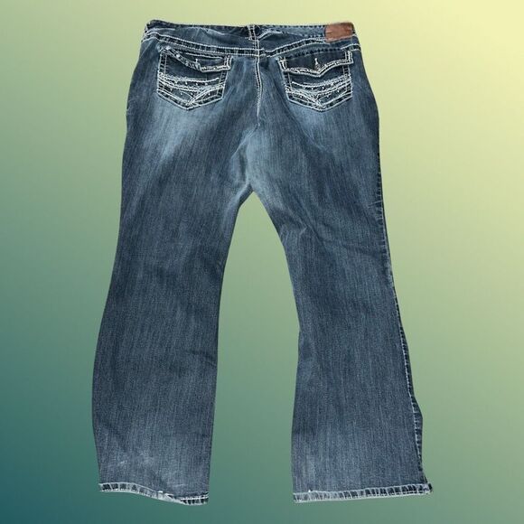 Plus Size Maurices High Rise DarkWash Jeans Size 24 Long #51 - Picture 3 of 5